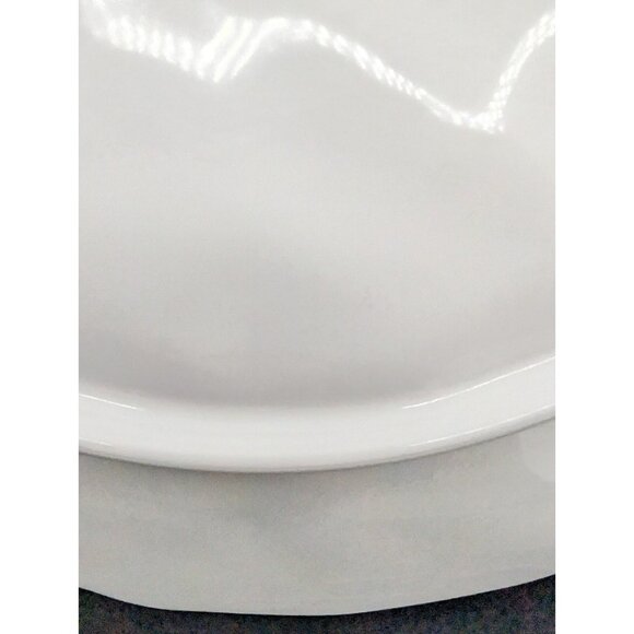 Le Cadeaux Antiqua Serving Platter melamine White crazing  15" discontinued - Picture 9 of 12